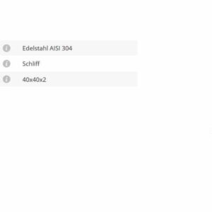 Handlaufverbinder 40x40 90°