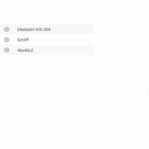 Handlaufverbinder 40x40 Gelenk