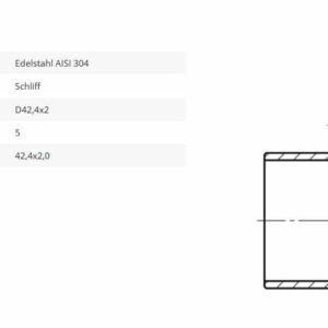 Rohrverbinder 42,4 Steg
