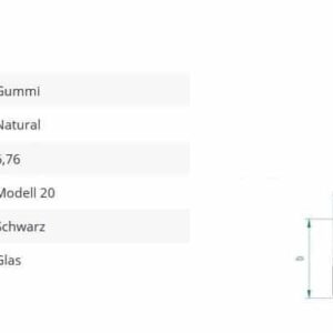 Gummieinlage Mod20 6,75