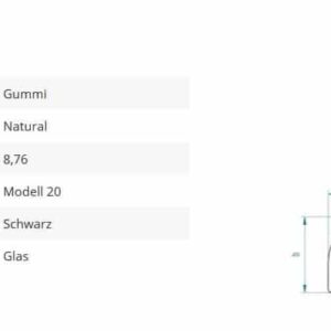 Glashalter Mod20 Gummi 8,76