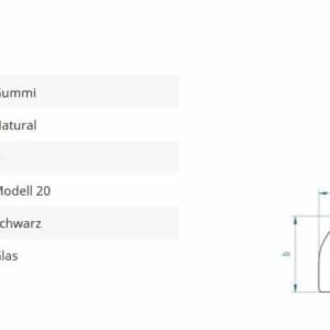 Glashalter Mod20 Gummi 10