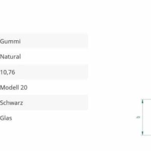 Gummieinlage Mod20 10,76