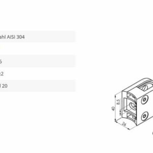 Glashalter Mod20 42,4