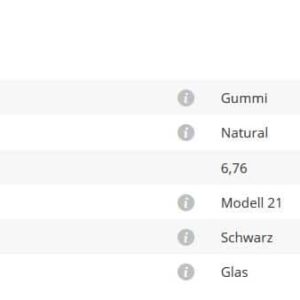 Gummieinlage Mod21 6,75