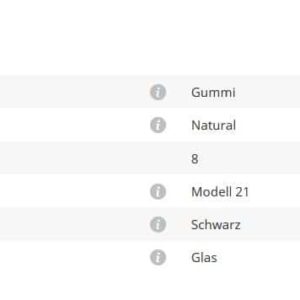 Gummieinlage Mod21 8