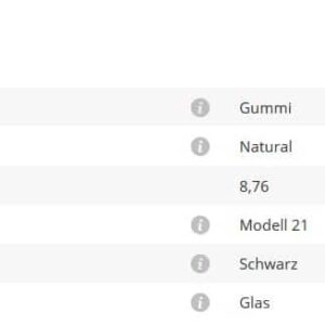 Gummieinlage Mod21 8,76