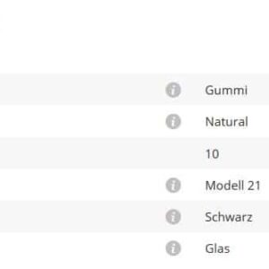 Gummieinlage Mod21 10