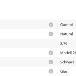 Glashalter Mod230 Gummi 8,76