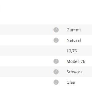 Gummieinlage Mod26 12,76