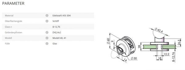 Glashalter Mod41 42,4