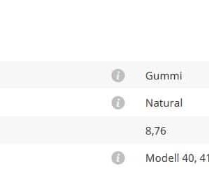 Gummieinlage Mod40/41 8,76
