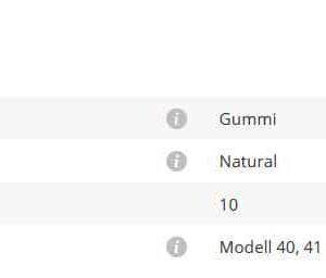 Gummieinlage Mod40/41 10