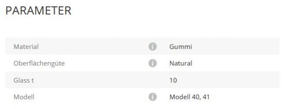 Gummieinlage Mod40/41 10