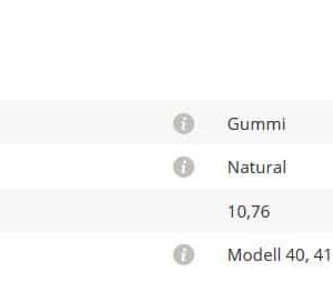Gummieinlage Mod40/41 10,76