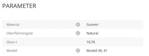 Gummieinlage Mod40/41 10,76