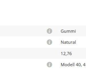 Gummieinlage Mod40/41 12,76