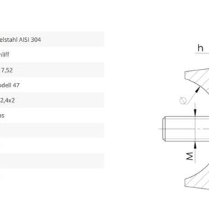 Glaspunkthalter Mod47 42,4