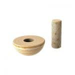 Endkugel Buche 42 halbrund