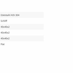 Rohrstütze 40x40 flach4 Ecke
