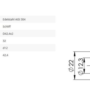 Querstabaufnahme 12 42,4
