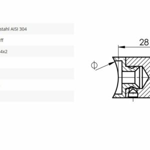 Querstabaufnahme 12 42,4 Gelenk