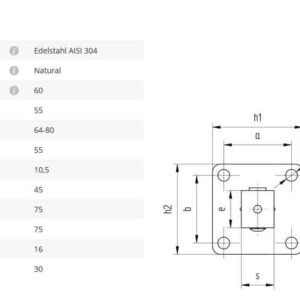 Torband mit Platte M16