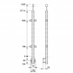 Pfosten-Glas (Glasfüllung)
