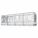 Balkon-Brüstung (vertikale Füllstäbe)