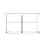 Industriegeländer seitlich 1 Knieleiste