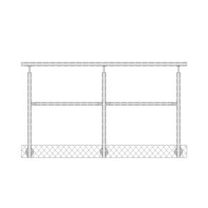 Industriegeländer seitlich 1 Knieleiste