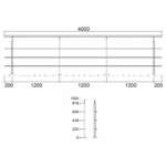 Reling aufseitig 3 FS 4m