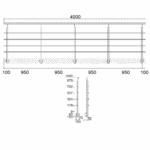 Reling seitlich 4 FS 4m