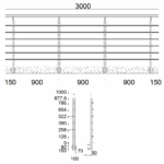 Reling seitlich 6 FS 3m