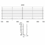 Reling seitlich 6 FS 4m